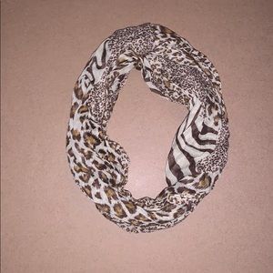 Cute Silk Animal Print Infinity Scarf